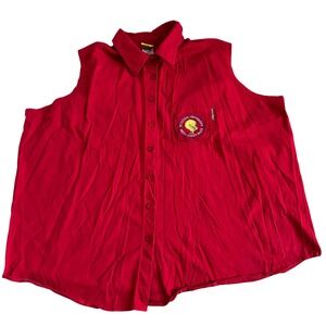 Vintage Looney Tunes Tweety Bird Top Plus Size 26/28W Sleeveless Tank‎ Kidcore